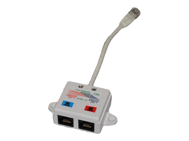 Videk Cable Economiser / Splitter RJ45 Plug to 2 x RJ45 Socket Voice ...