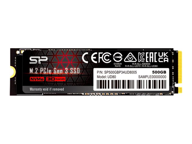 SILICON POWER SSD UD80 500GB M.2 PCIe Gen3 x4 NVMe 3400/2300 MB/s
