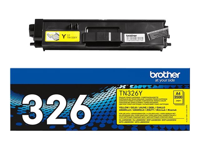 Image of Brother TN326Y - yellow - original - toner cartridge