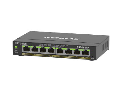 Image of NETGEAR Plus GS308EPP - switch - 8 ports - smart