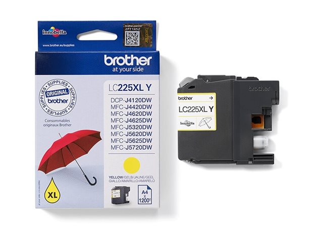 BROTHER LC225XLY ink yellow 1200pages