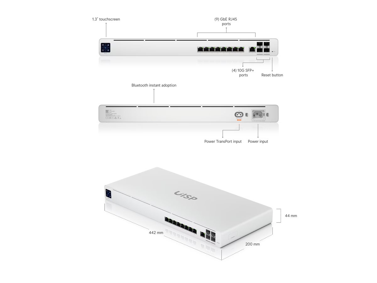 Ubiquiti UISP Professional router Product shot Back 78850