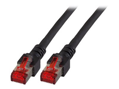 EFB RJ45 Patchkabel S/FTP Cat.6 LSZH 50.00m schwarz
