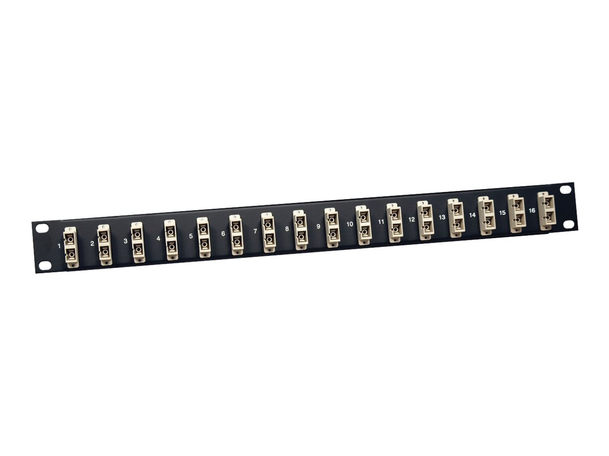 Tripp Lite 16-Port Fiber Patch Panel 62.5/125 or 50/125 SC/SC 1URM