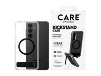 PanzerGlass CARE™ by ® Case Transparent w. Black Kickstand & Qi Samsung Galaxy S26+ Beskyttelsescover Transparent