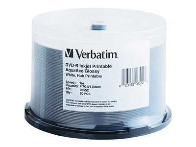 Verbatim AquaAce - DVD-R x 50 - 4.7 GB - storage media
