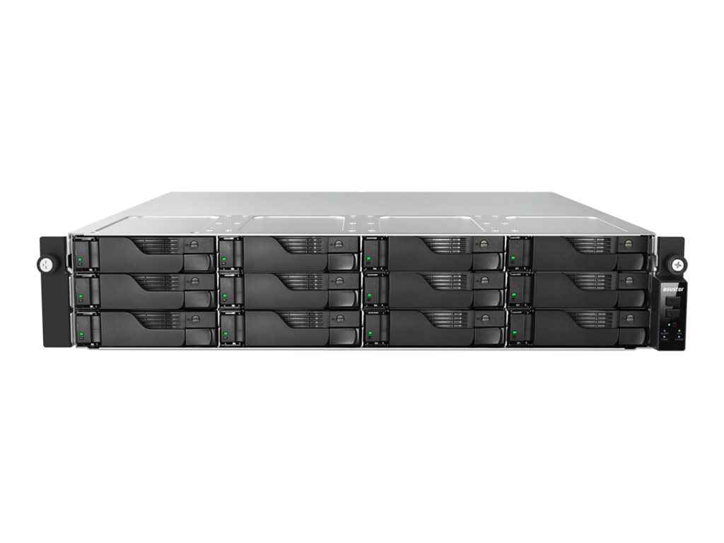 ASUSTOR Lockerstor 12R Pro Gen2 AS7212RDX NAS Product shot Front 79650