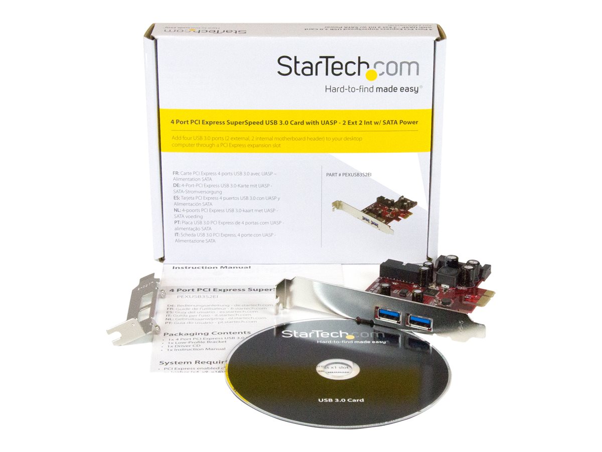 StarTech.com 4 Port PCI Express USB 3.0 Card - 2 Ext & 2 Int (IDC) - SATA Power - USB adaptér - PCIe 2.0 - USB 3.0 x 4 – foto 5
