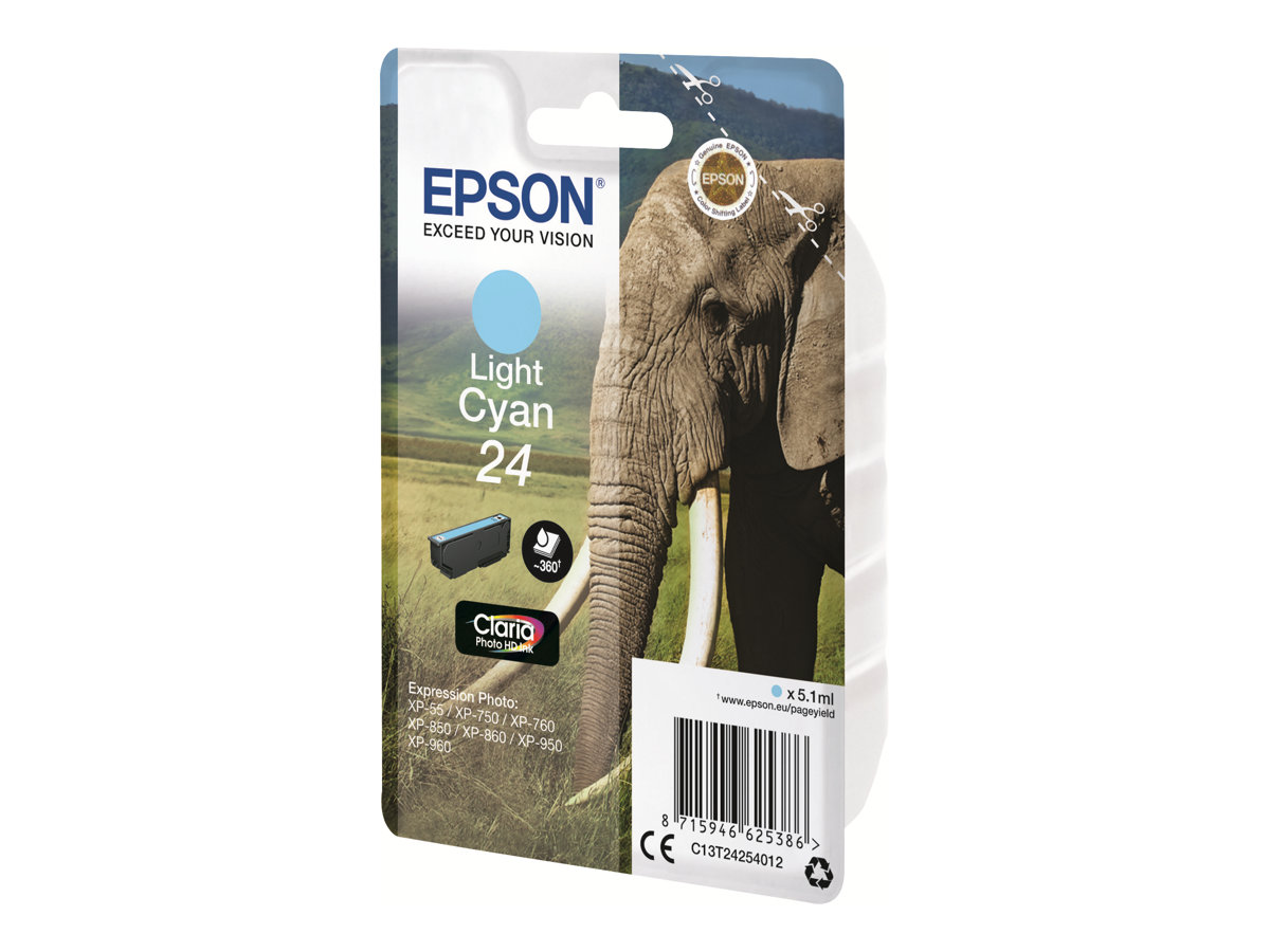 Epson 24 - světle azurová - originální - inkoustová cartridge – foto 2