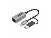 StarTech.com 2.5GbE USB-C to Ethernet Adapter with USB-A Converter