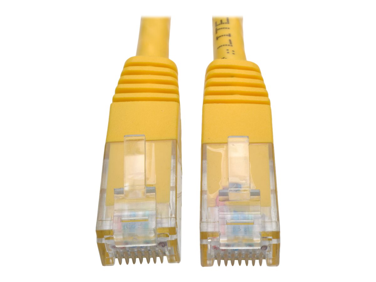 Tripp Lite Premium Cat5/Cat5e/Cat6 Gigabit Molded Patch Cable, 24 AWG, 550 MHz/1 Gbps (RJ45 M/M), Yellow, 20 ft.