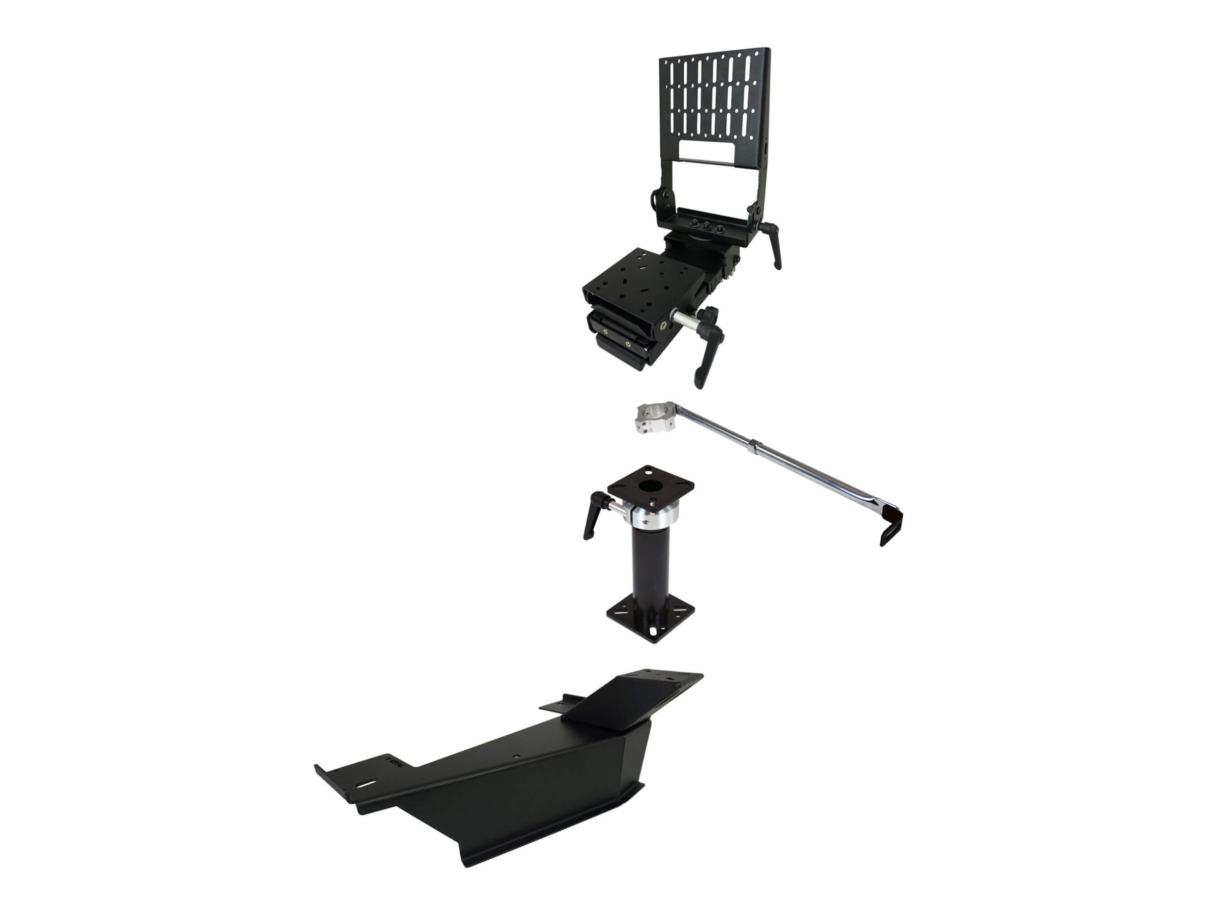 Havis Premium - Mounting kit (heavy duty vehicle specific base plate, heavy duty pole with height adjust handle, keyboard mount, motion device, stability support arm, monitor mount)