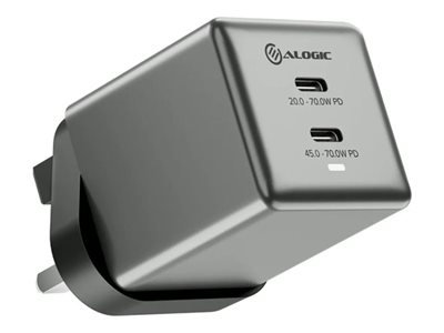 Rapid Power Cube power adapter - 2 x USB-C - 70 Wa