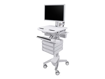Ergotron StyleView Cart with HD Pivot, 3 Drawers (1x3)