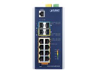 PLANET IGS-5225-8P2S2X Switch 12-porte Gigabit Ethernet PoE+