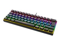 DELTACO GAMING GAM-075 Tastatur RGB Kabling Schweizisk