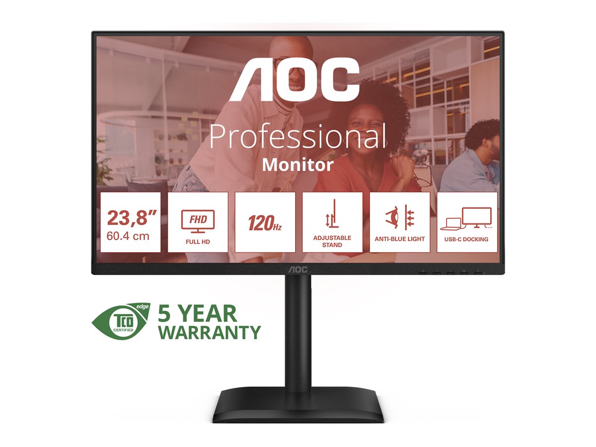 AOC 24E4CV - Monitor LED -...