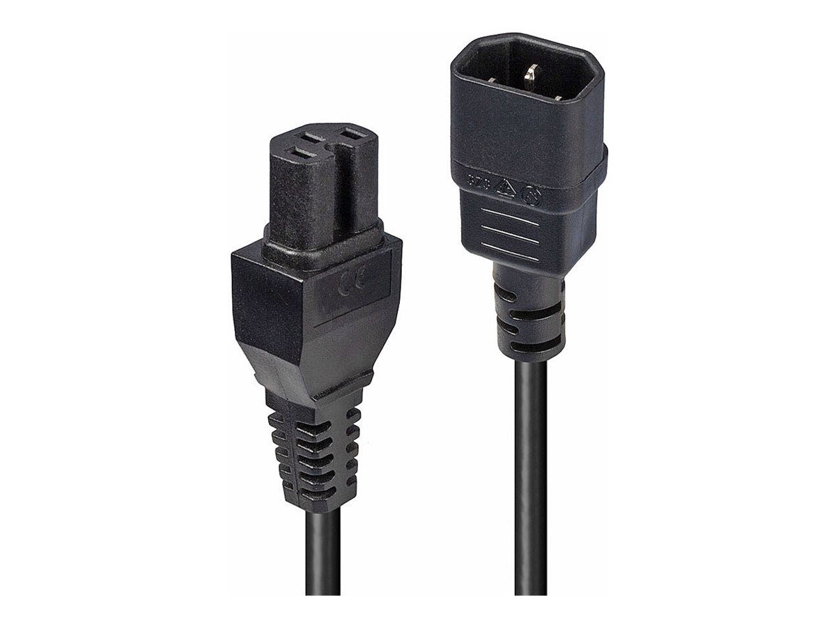 Lindy Hot Condition Type Power Extension Cable Iec 60320 C14 To Iec 60320 C15 2 M