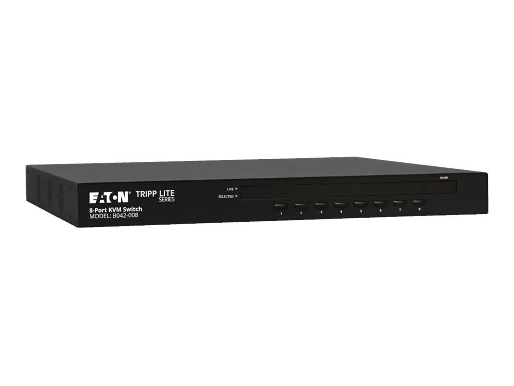 Tripp Lite 8-Port Rackmount USB / PS2 KVM Switch w/ On-Screen Display 1U