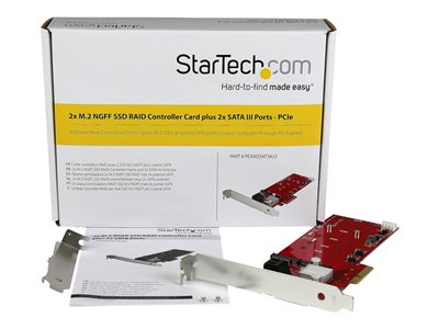 StarTech.com Adaptateur PCIe 4.0 x4 U.2 vers M.2 (M2E4SFF8643