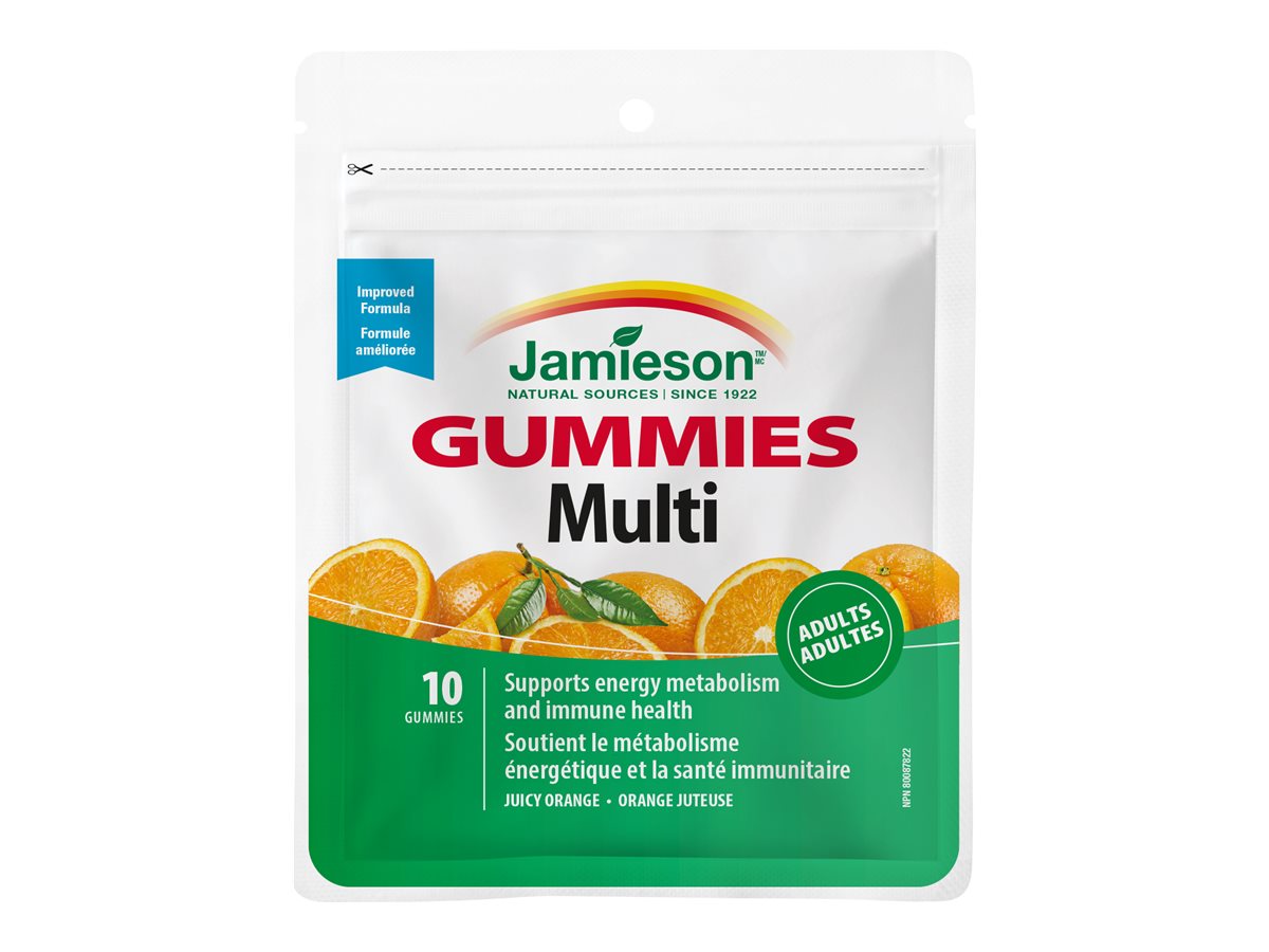 Jamieson Multivitamin Gummies - Juicy Orange - 10's