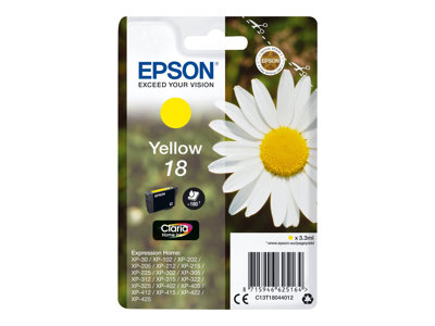 EPSON Tinte Yellow 18 Claria Home Ink - C13T18044012