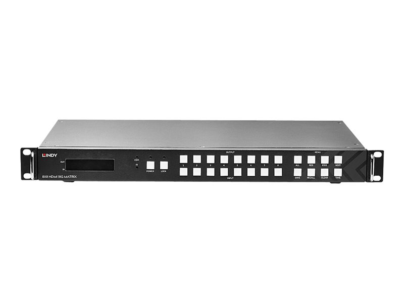 Matrice vidéo 8x8 HDMI 18G avec Scaler pour mur d'écran