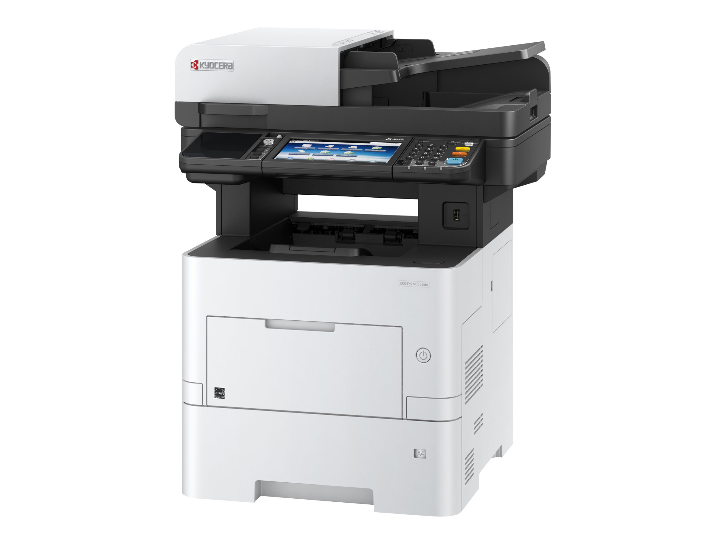 Kyocera ECOSYS M3655idn multifunction printer Product shot Right-angle 80000