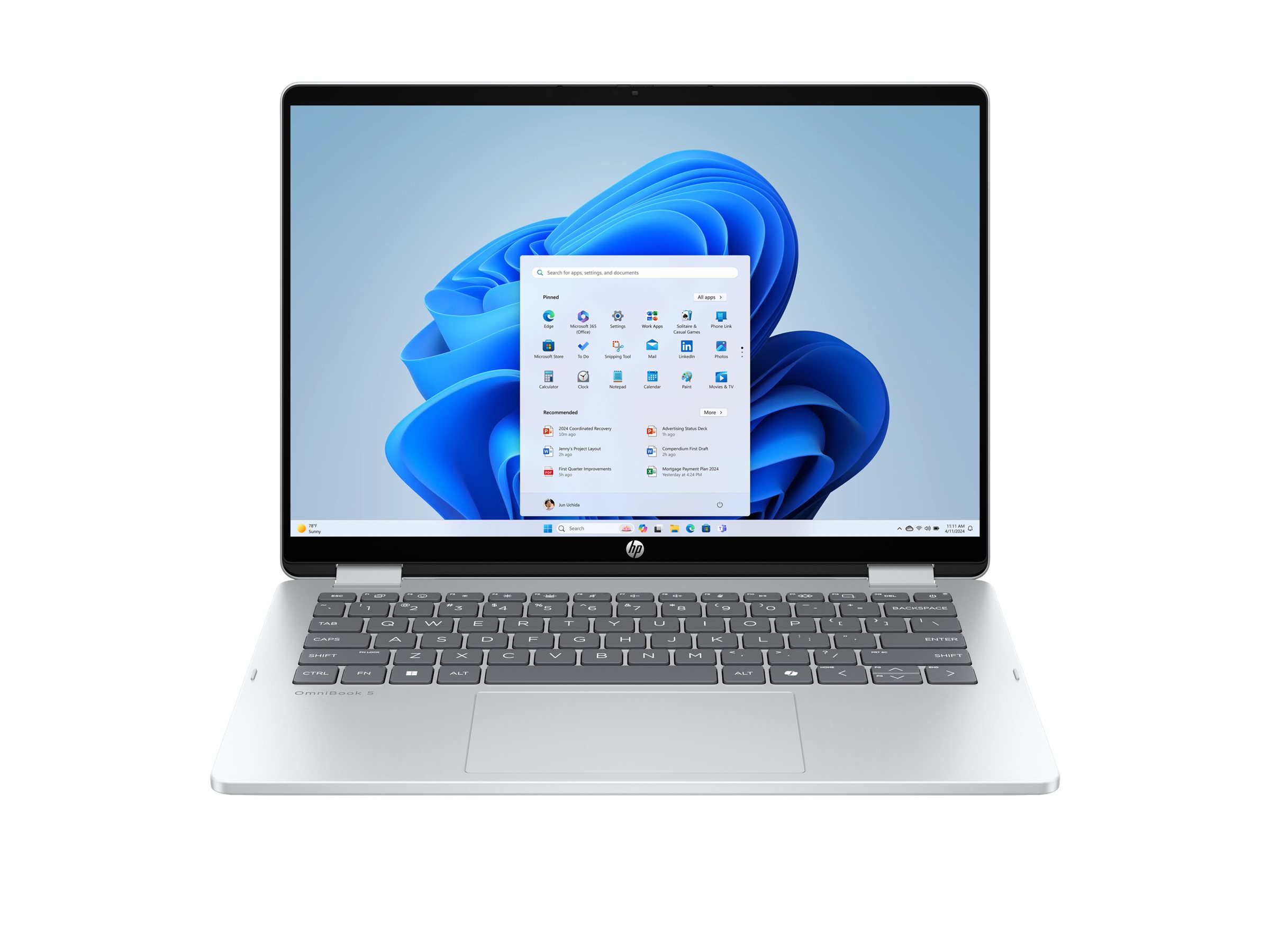 HP OmniBook 5 Flip Laptop 14-fp0051TU, 14", Intel Core i5, i5-1334U, 16 GB RAM, 256 GB SSD