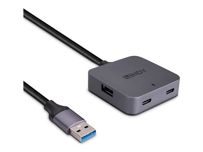 hub - 5 m cable - 4 ports
