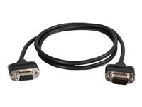 C2G CMG-Rated DB9 Low Profile Cable M-F