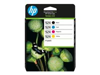 HP 924 - 4-pack - black, yellow, cyan, magenta - original - Officejet - ink cartridge