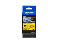 BROTHER TZeSL661 tape Black on Yellow