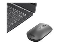 Lenovo ThinkPad Silent - Mouse - right and left-handed - blue optical - 3 buttons - wireless - Bluetooth 5.0 - iron gray - retail