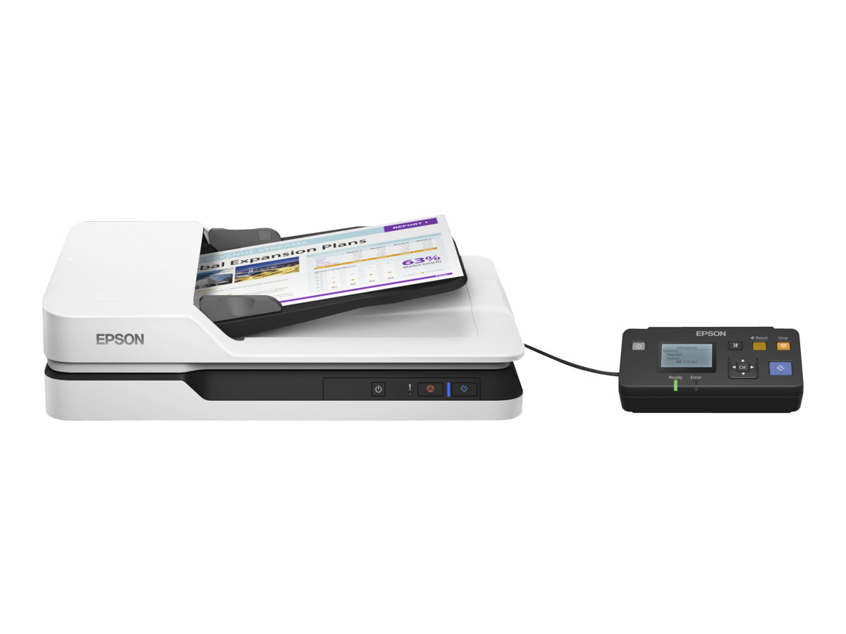 Epson WorkForce DS-1630 document scanner desktop USB Product shot Front 79800