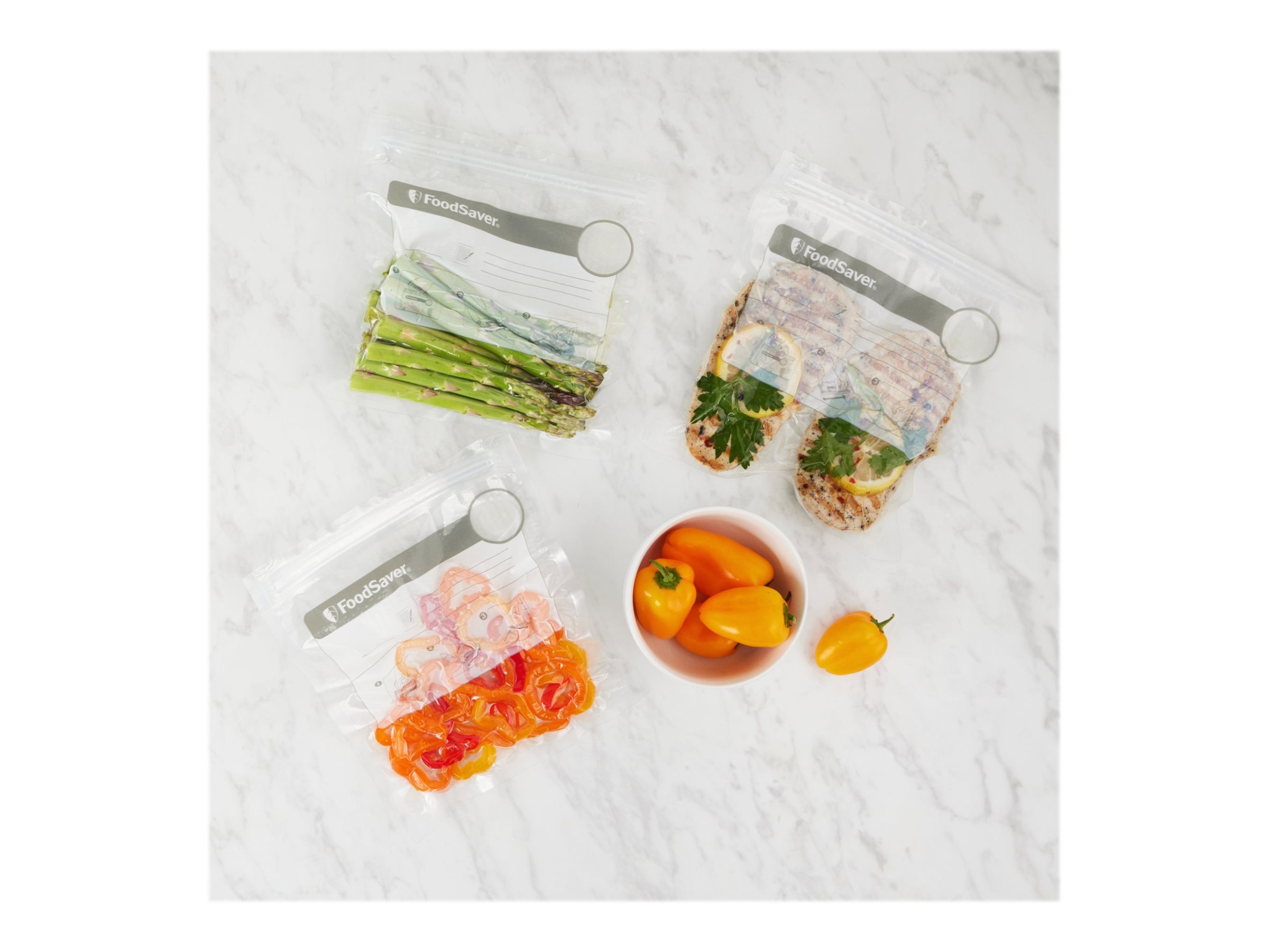 FoodSaver Zip Bags for Vacuum Sealer 18 pack