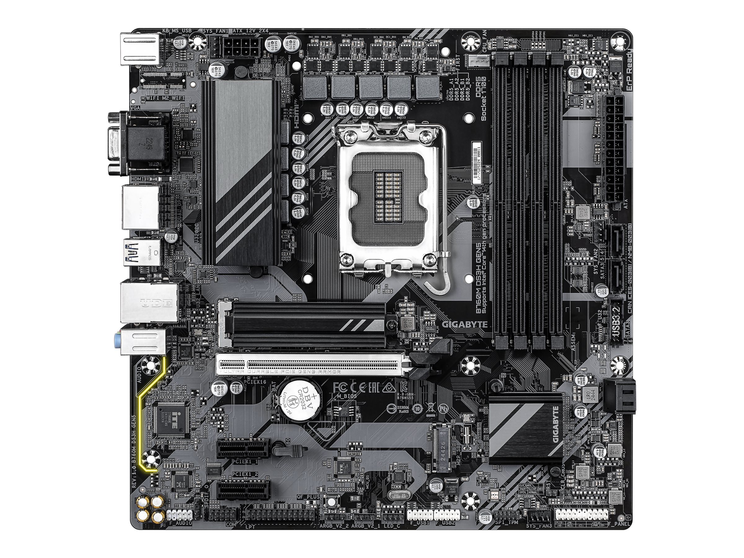 Gigabyte - Motherboard - B760M DS3H GEN5 G10