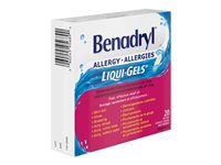 Benadryl Allergy Liqui-Gels Capsules - 20's