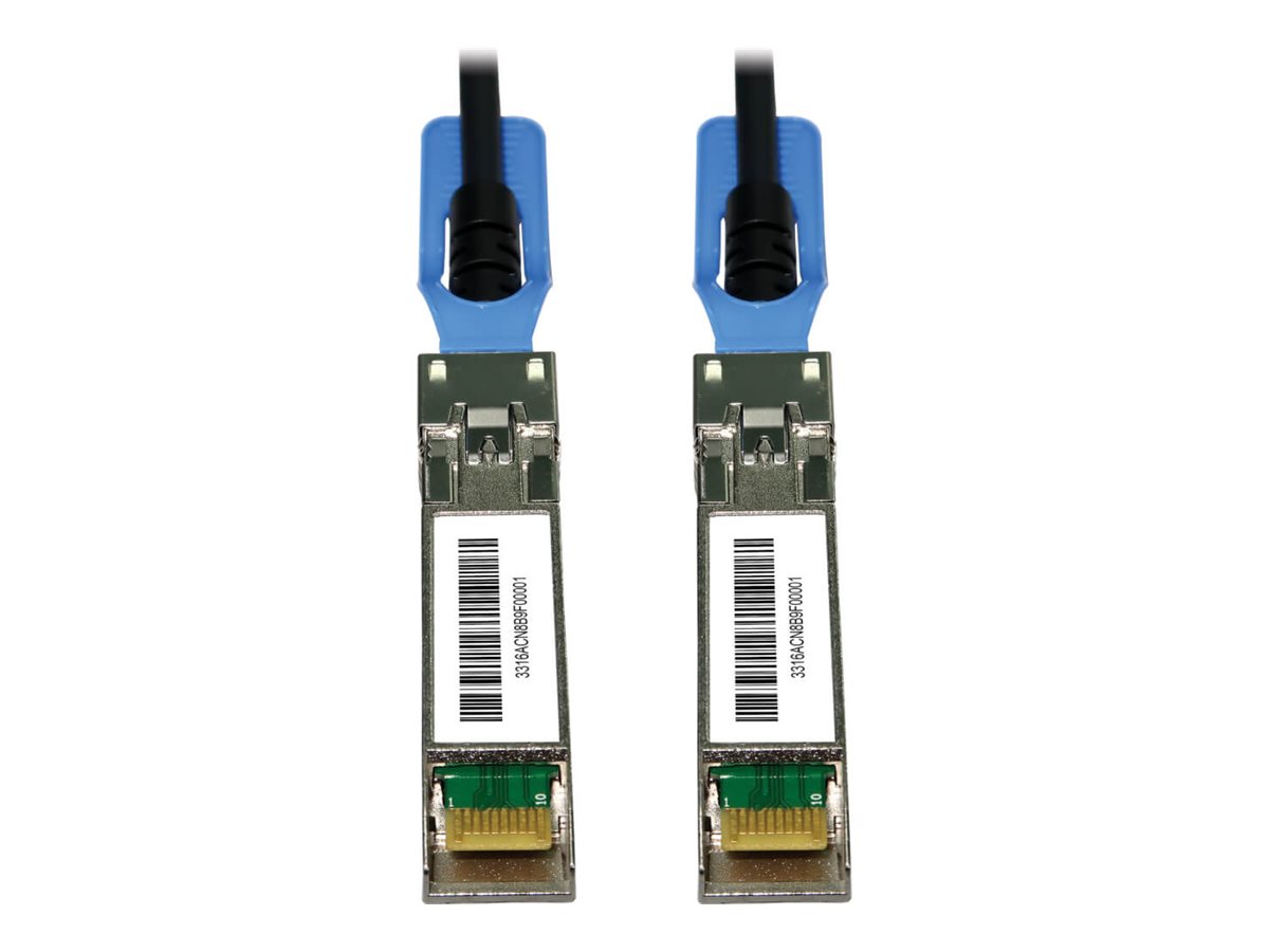 Eaton Tripp Lite Series SFP28 to SFP28 25GbE Passive Twinax Copper Cable (M/M), SFP-H25G-CU1M Compatible, Black, 5 m (16.4 ft.)