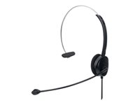 Manhattan Mono On-Ear Headset (USB), Microphone Boom (padded), Retail Box Packaging, Adjustable Headband, In-Line Volume Control, Ear Cushion, USB-A for both sound and mic use, cable 1.5m, Three Year Warranty Kabling Headset Sort