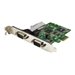 StarTech.com 2-Port PCI Express Serial Card with 16C1050 UART