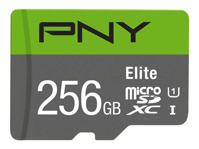 PNY Micro SD Card Elite 256 GB XC - P-SDU256V11100EL-GE