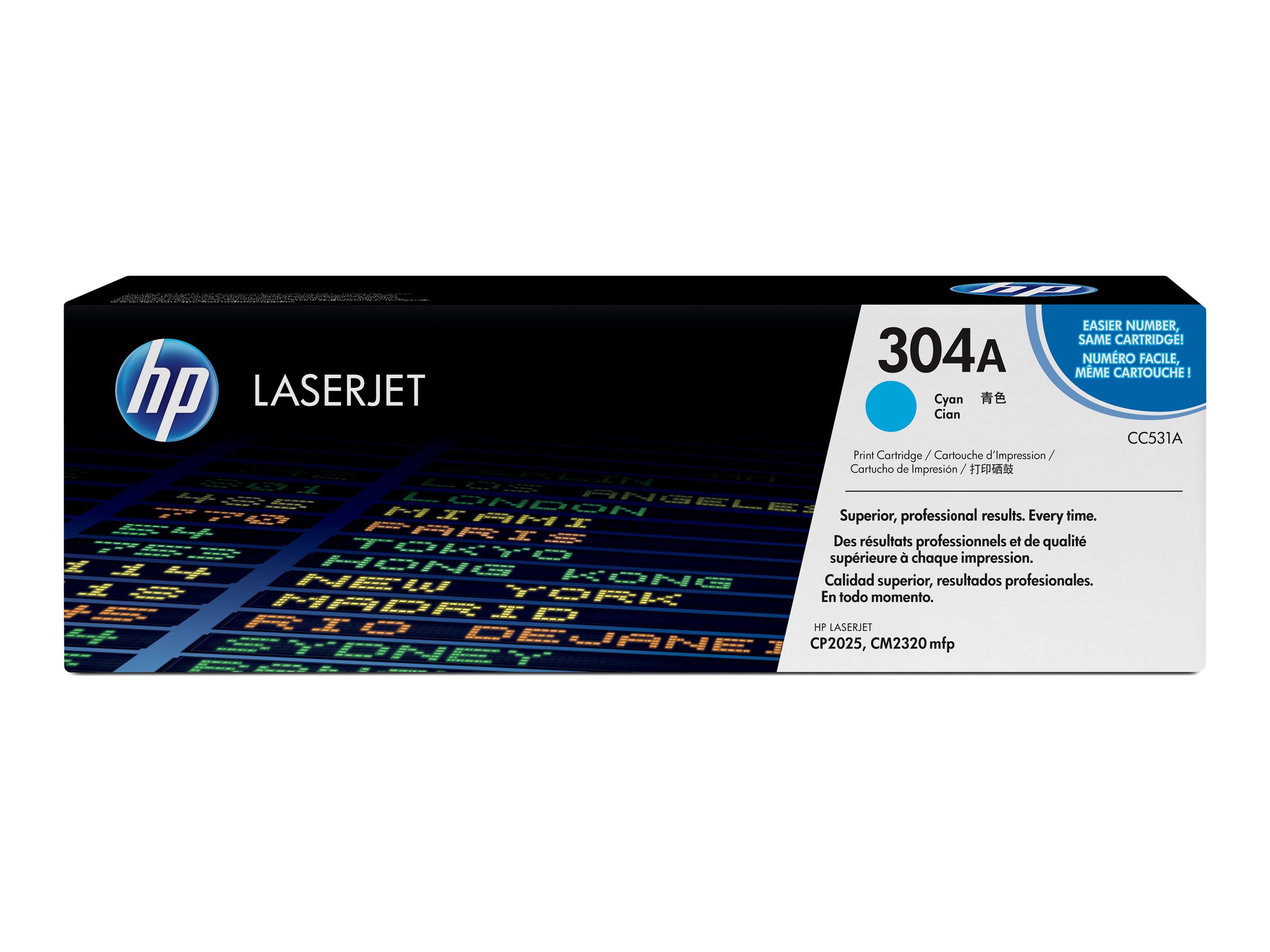 Hp 304a Cyan Original Laserjet Toner Cartridge Cc531a