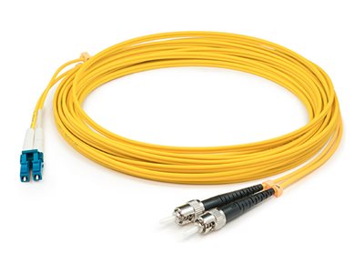 AddOn 1m ST to LC OS1 Yellow Patch Cable