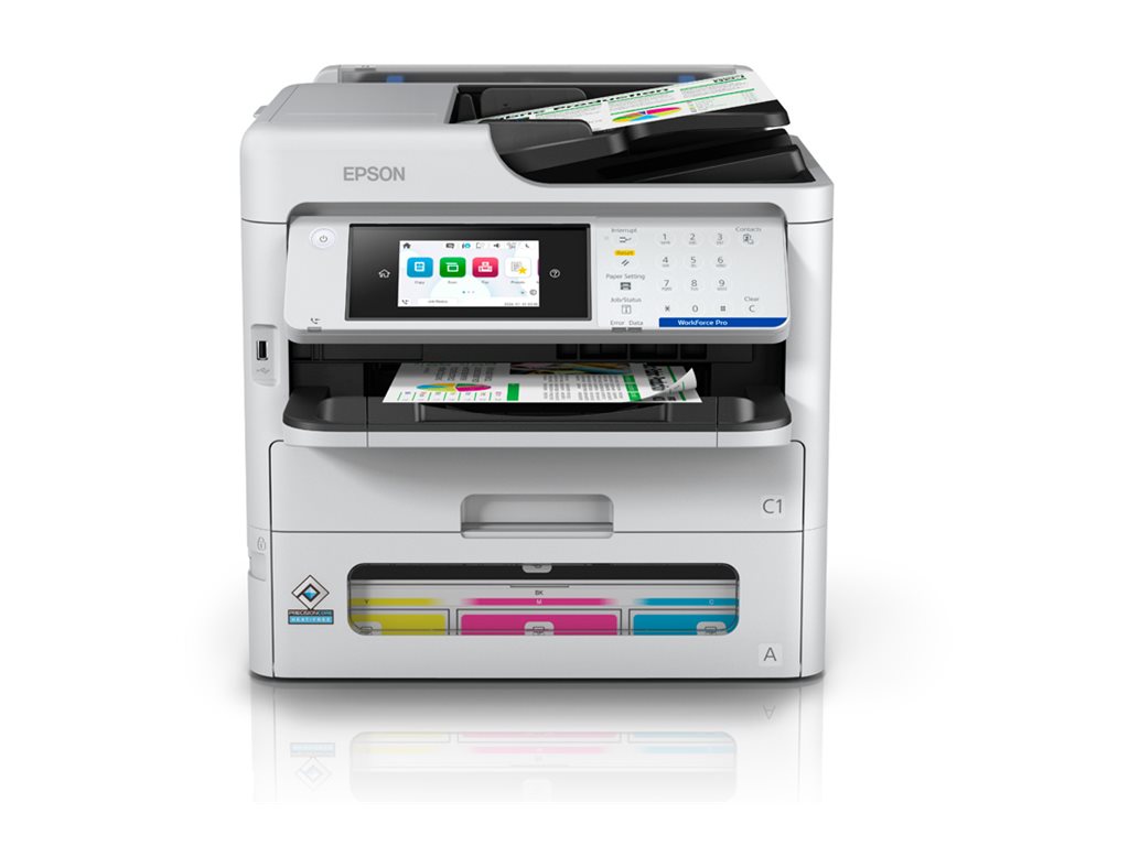Epson WorkForce Pro EM-C800 multifunction printer Product shot Front 79650
