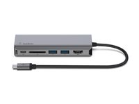 Belkin CONNECT USB-C 6-in-1 Multiport Adapter - Docking station - USB-C