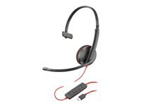 Poly Blackwire C3210 - Blackwire 3200 Series - headset - on-ear - wired - USB-C - black - Skype Certified, Avaya Certified, Cisco Jabber Certified (pack of 50)