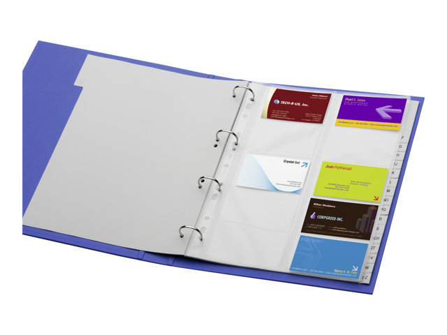 Image of DURABLE VISIFIX - business card page - for 54 x 90 mm - capacity: 20 cards - transparent (pack of 10)
