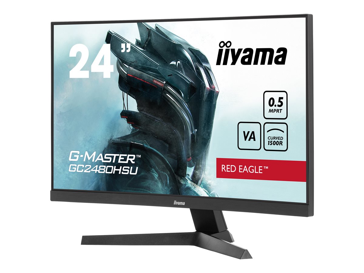 iiyama G-MASTER Red Eagle GC2480HSU-B1 - LED monitor - zakřivená - Full HD (1080p) - 24" - HDR – foto 2