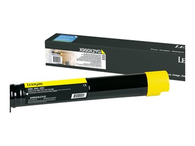 Image of Lexmark - Extra High Yield - yellow - original - toner cartridge - LCCP